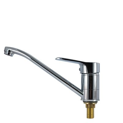 Brass Construction 360 μοιρών περιστροφής μονής λαβής βρύση νιπτήρα μπάνιου για εγκατάσταση σε πάγκο