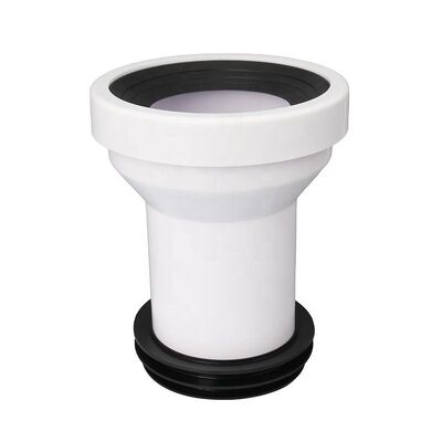 Modern WC Disc Connector For Vertical Bathroom Waste Pipe Fittings, Suitable For Bathroom PP, With Rubber Gasket, Suitable For 4-Inch Outlet
