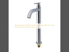 Σφουγγάρι μπάνιου με μετατροπέα με μία τρύπα Πίνακα τοποθετημένο σε ζεστό και κρύο νεροχύτη