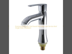 Οικονομική βρύση νεροχύτης κουζίνας με υπηρεσία μετά την πώληση και εγκατάσταση με μία τρύπα