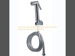 Ελαφρώς γκρίζο χρωματοποιημένο ψεκαστήρα χειρός από ανοξείδωτο χάλυβα για μπάνιο και γυναίκες