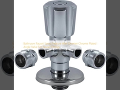 Ειδικότητα εκροής βρύσης βρύσης μπάνιου με μετατροπέα Κροματοποιημένη βαλβίδα γωνίας για εξαρτήματα βρύσης