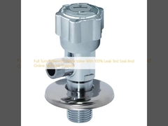 Πλήρης στροφή βαλβίδα γωνίας μπάνιου με 100% σφραγίδα δοκιμής διαρροής και ηλεκτρονική τεχνική υποστήριξη