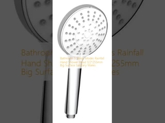 Μπάνιο 5 Τρόποι ψεκασμού Βροχόπτωση Κεφαλή ντουζιέρας 122*255mm Μεγάλη επιφάνεια Υγιεινά προϊόντα