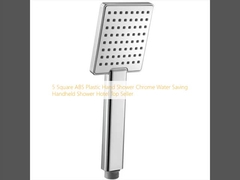 5 τετραγωνικό ABS πλαστικό ντους χρώματος Χρηματοοικονομία νερού χειροκίνητο ντους ξενοδοχείο Top Seller