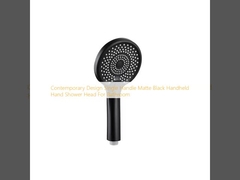 Σύγχρονο σχεδιασμό μονόχειρα Ματ μαύρο χειροκίνητο ντους για μπάνιο
