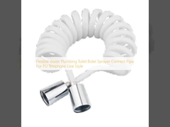 Ελαστικός υδραυλικός σωλήνας τουαλέτας Bidet Sprayer Συνδέστε σωλήνα για PU τηλεφωνική γραμμή στυλ