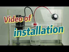 Διπλή βαλβίδα τουαλέτας με πιστοποίηση CE, νέου τύπου, διπλού καλωδίου, ABS πλαστικό, χρήση σε μπάνιο, για ουρητήρια