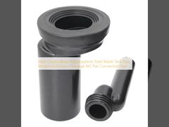 Σωλήνας δεξαμενής απορριμμάτων τουαλέτας από πολυπροπυλένιο μαύρου χρώματος υψηλής ποιότητας, Σύγχρονος σωλήνας σύνδεσης λεκάνης αποχέτευσης μπάνιου