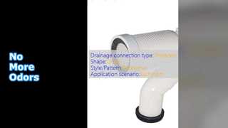 Σύνδεση αποσμητικού σωλήνα τουαλέτας λευκού PP